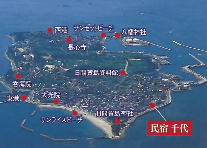 日間賀島全体地図